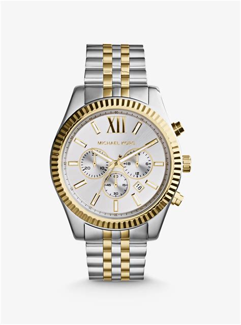 michael kors lexington silber und gold